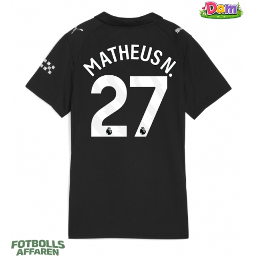 Manchester City Matheus Nunes #27 Bortatröja Kvinnor 2025-26 Kortärmad